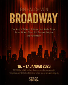 Plakat Musical Gala ein Hauch von Browadway